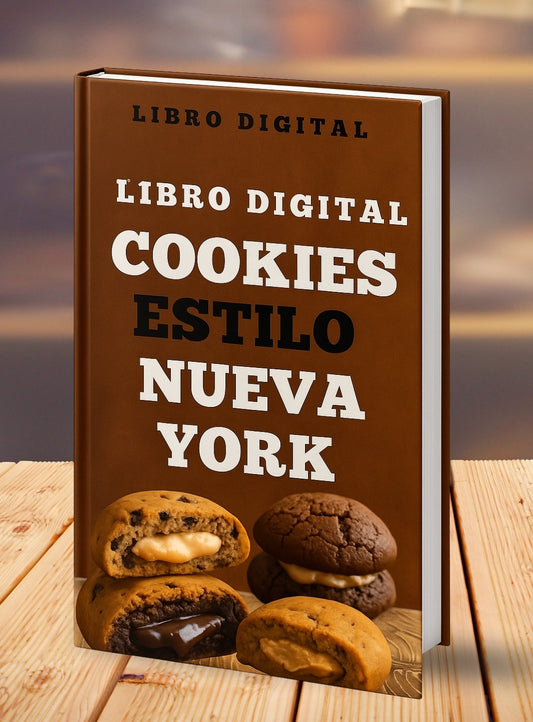 Recetario de Cookies Estilo Nueva York + 11 Bonus de regalo🎁